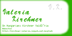 valeria kirchner business card